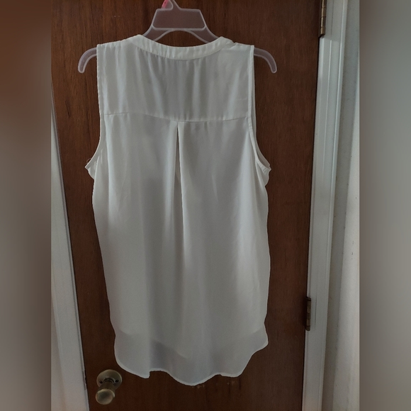 White sheer dress shirt. Size L - Picture 2 of 2